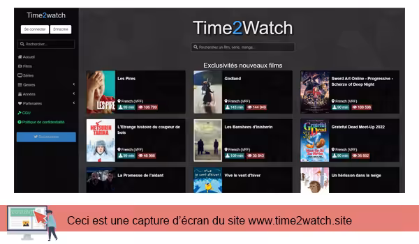 Quelle est la nouvelle adresse officielle de Time2wach ?
