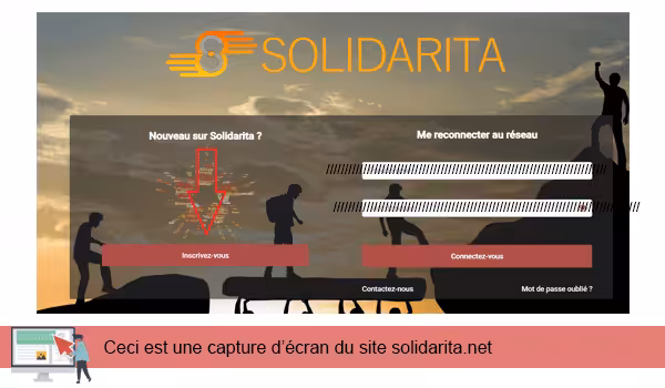 Comment s'inscrire au réseau solidarita.net ?