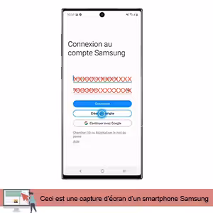 Guide de création d'un compte Samsung sur mon téléphone