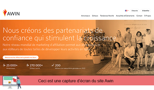 Comment s'inscrire sur Awin ?
