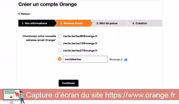 Choisir ma deuxième adresse mail orange 