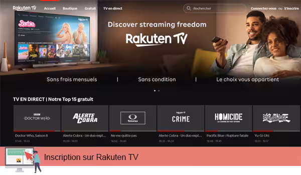 Inscription sur Rakuten TV : Tuto