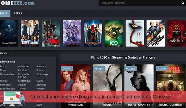 Nouvelle adresse Cinezzz