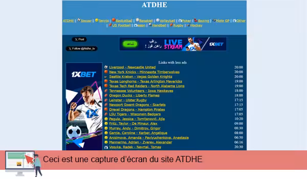 La nouvelle adresse officielle pour accéder à ATDHE