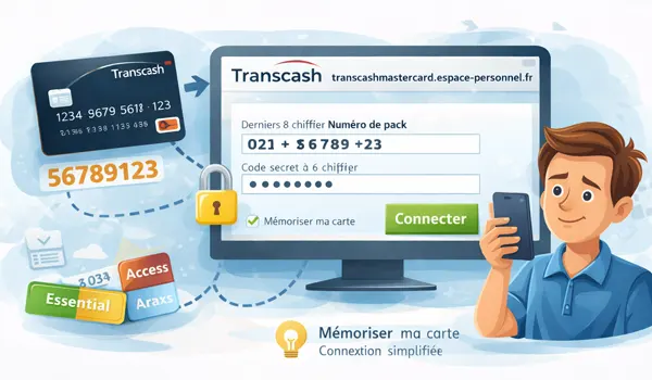 Comment se connecter à votre compte Transcash après l'activation ?